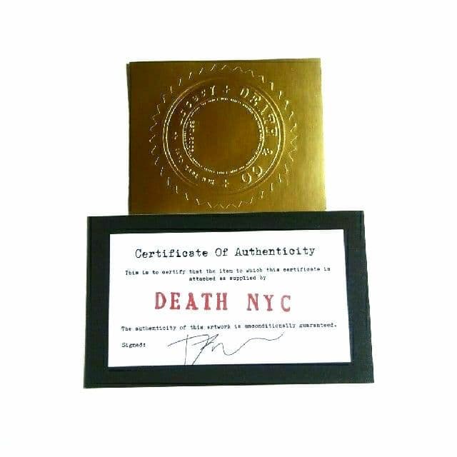 DEATH NYC スヌーピー（カウズ ）アートポスター　極美品／未使用