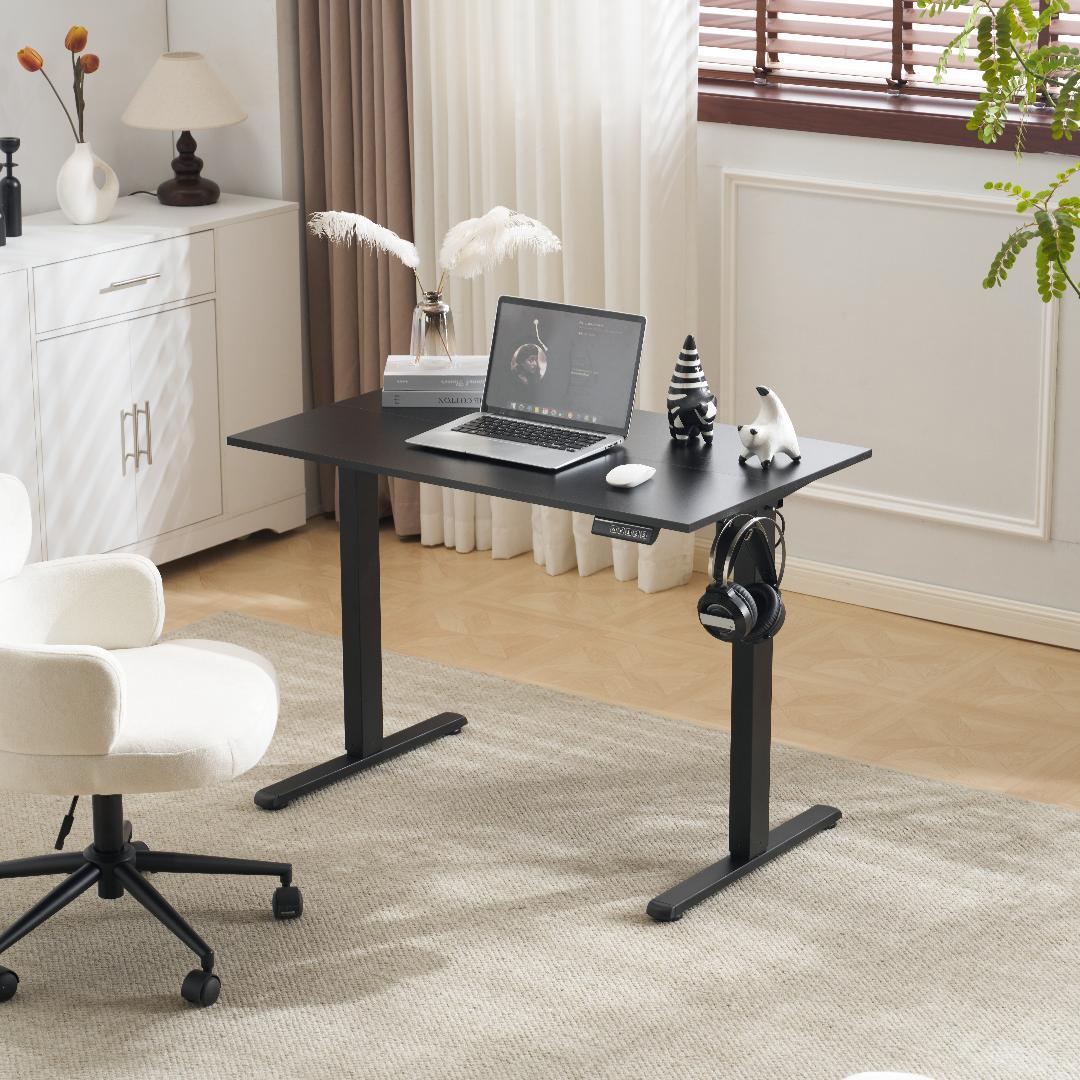【ブラック】電動昇降デスク スタンディングデスク 幅100cm 昇降式テーブル