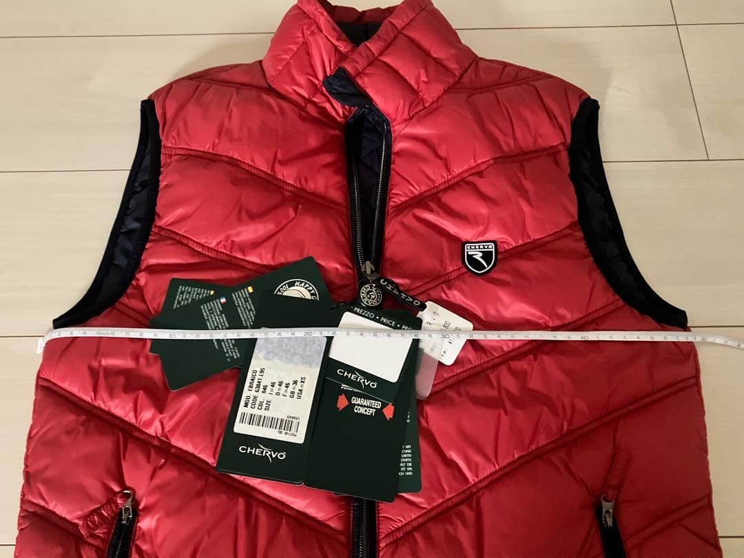 定価127600円込CHERVOメンズ高級ゴルフダウンベスト46