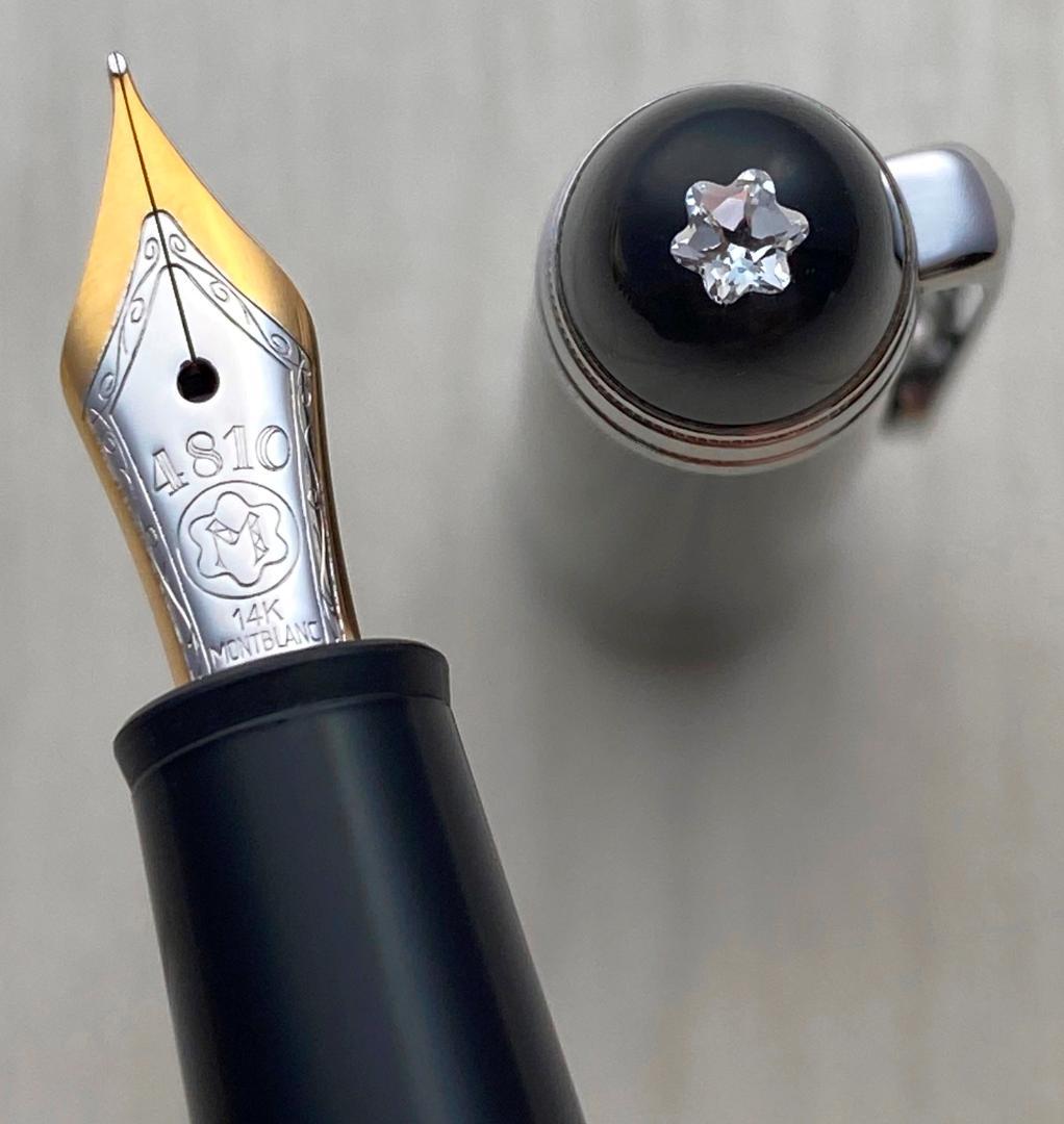 超美品 ダイヤモンド モンブラン クラシック 145 万年筆 14K細字　限定品
