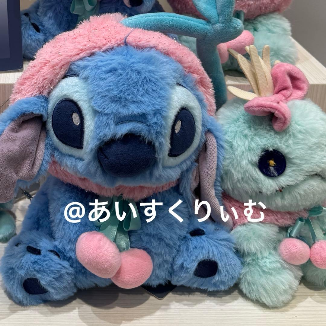 スティッチ スクランプ ぬいぐるみ さくらんぼ ディズニー