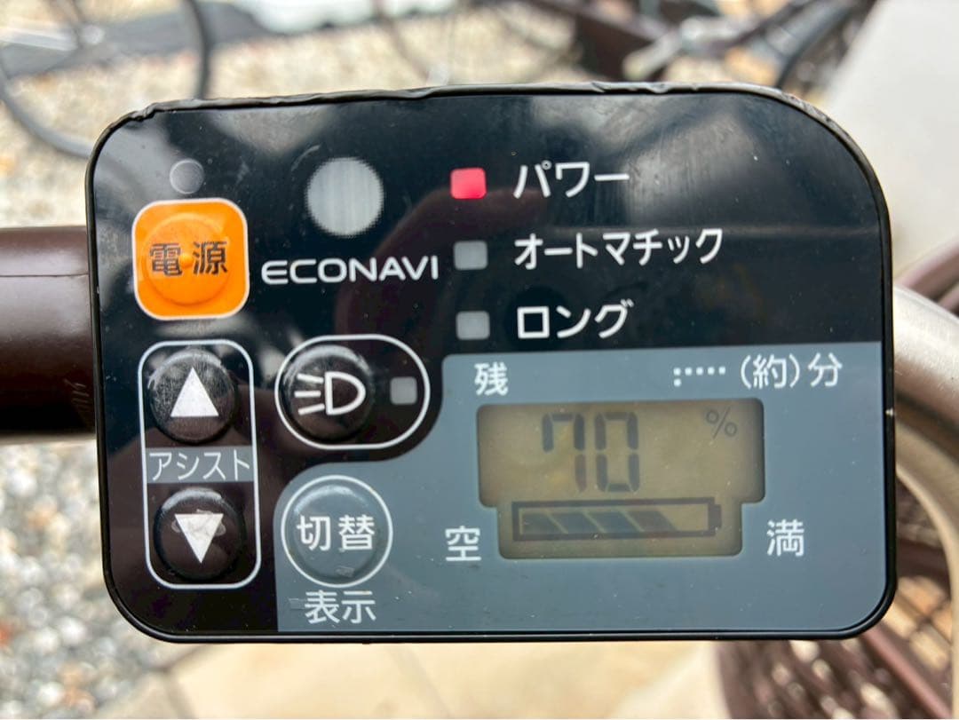 電動自転車　№8454 パナソニック ビビDX 26インチ　ピンク