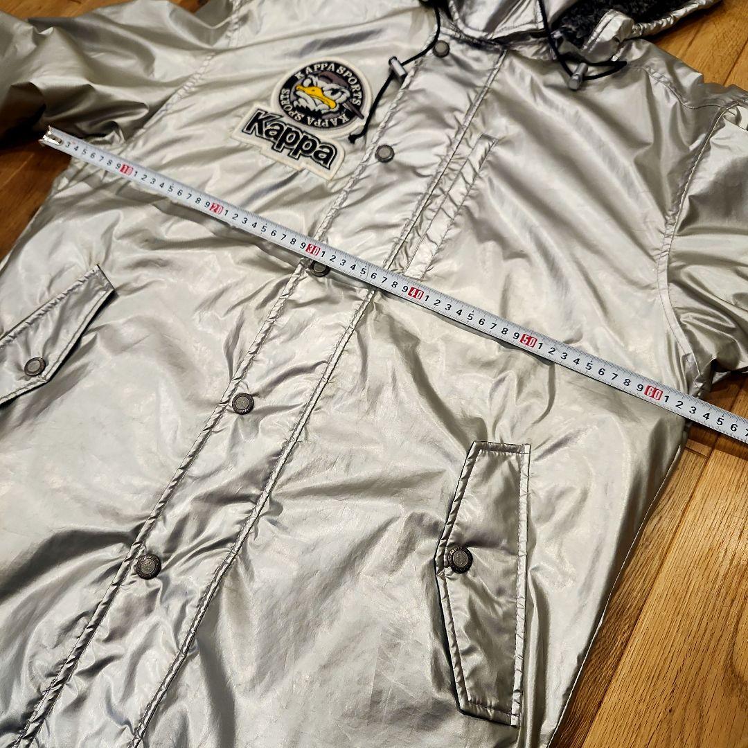 希少✨Kappa　フェニックス　ベンチコート　シルバー　銀色　ヴィンテージ