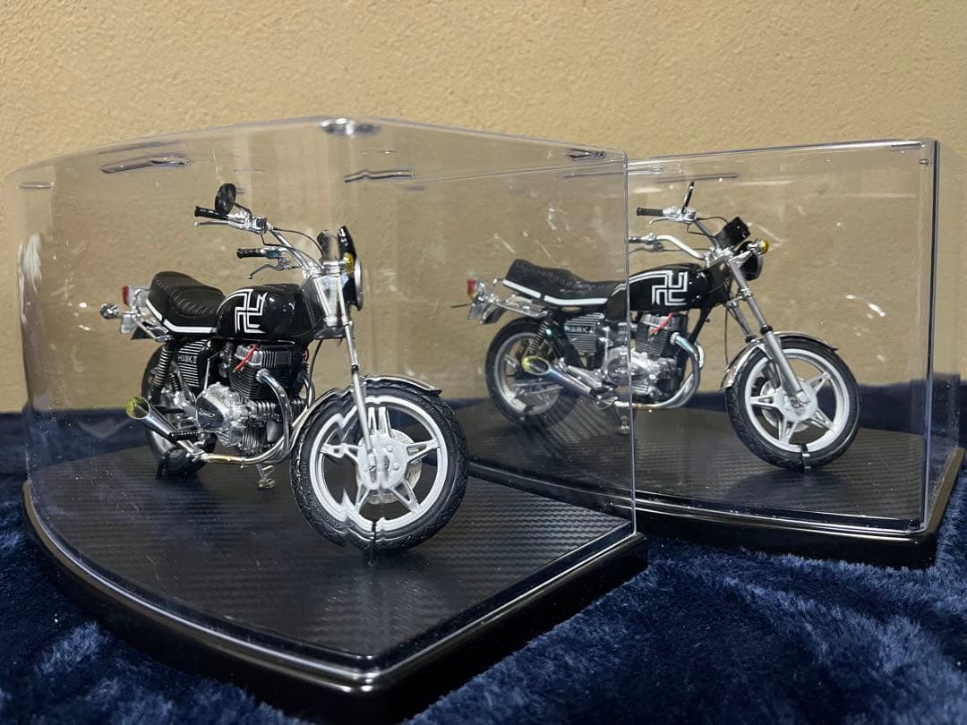 『ちゃむ』HONDA HAWK II プラモデル完成品（マイキーバブ仕様）