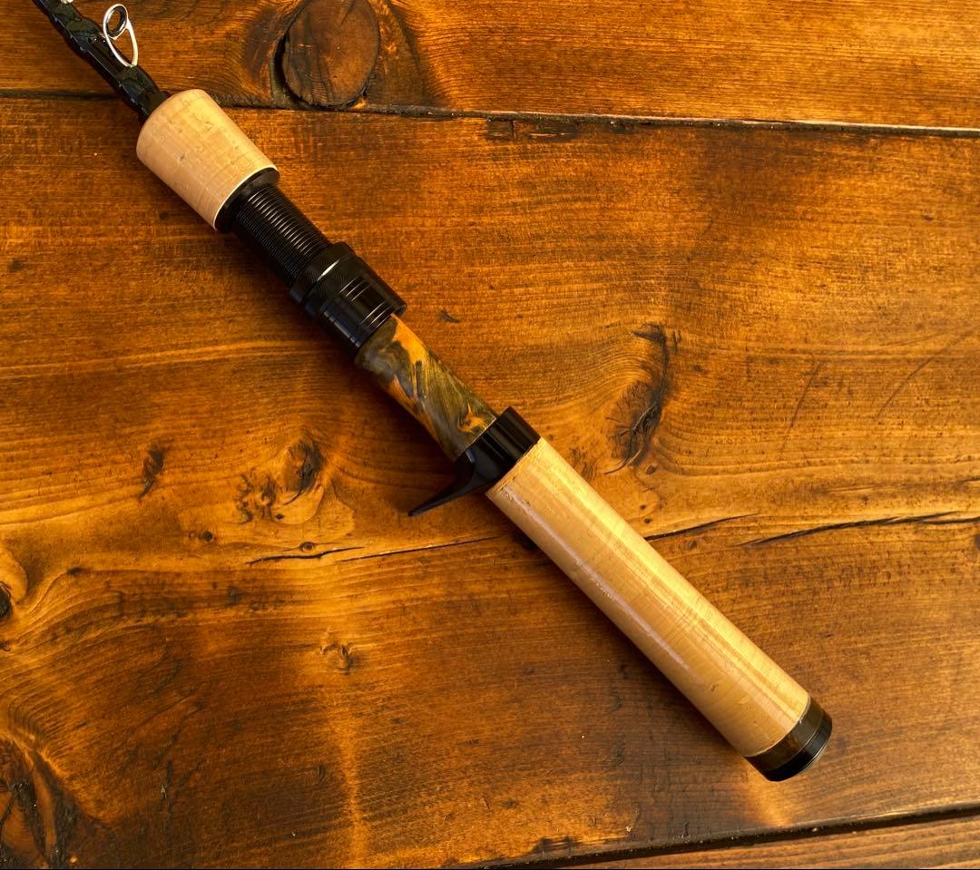 5ft9inch トラウトロッド　テレスコロッド　天然木リールシート　渓流釣り