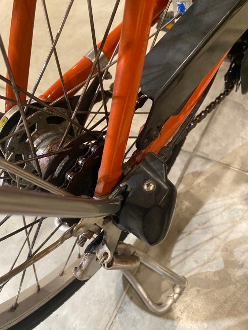 電動アシスト自転車 オレンジ