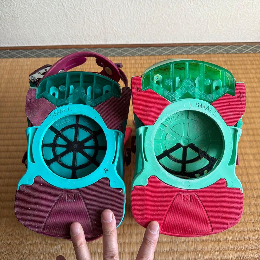 サロモン SHADOWFIT ビンディング S クレイジーカラー！予備パーツ多数
