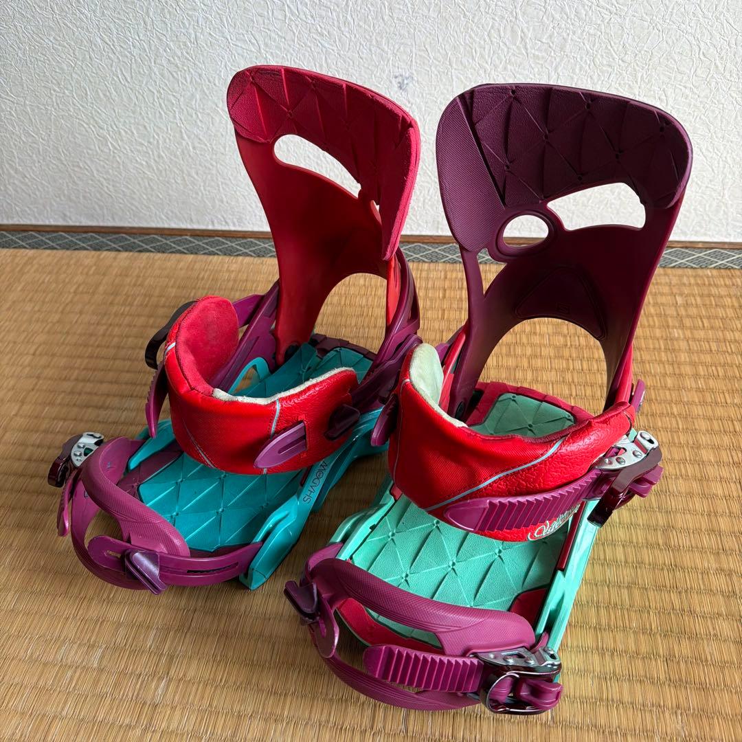 サロモン SHADOWFIT ビンディング S クレイジーカラー！予備パーツ多数