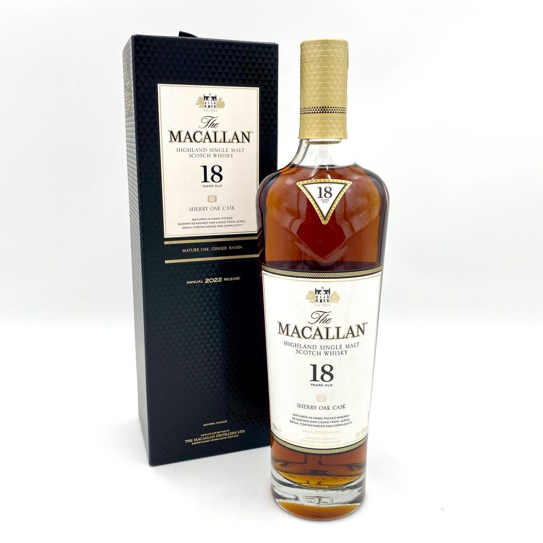 ③【未開栓】マッカラン ウィスキー18年 700ml 43% 1本 2022年