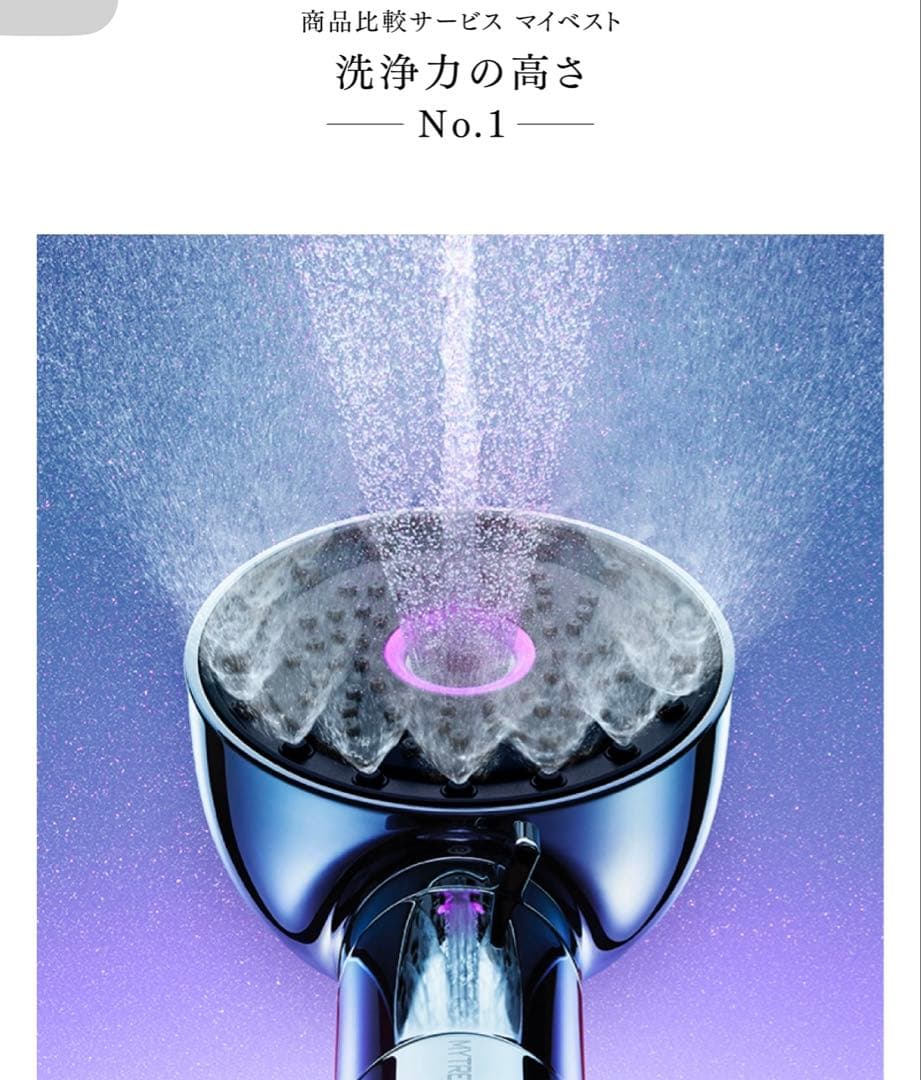 Mytrex マイクロカレントx マイクロナノバブルシャワーヘッド