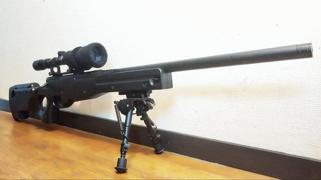 L96 スナイパーライフル カスタム(3ー9x40スコープ)・可変式バイポッド