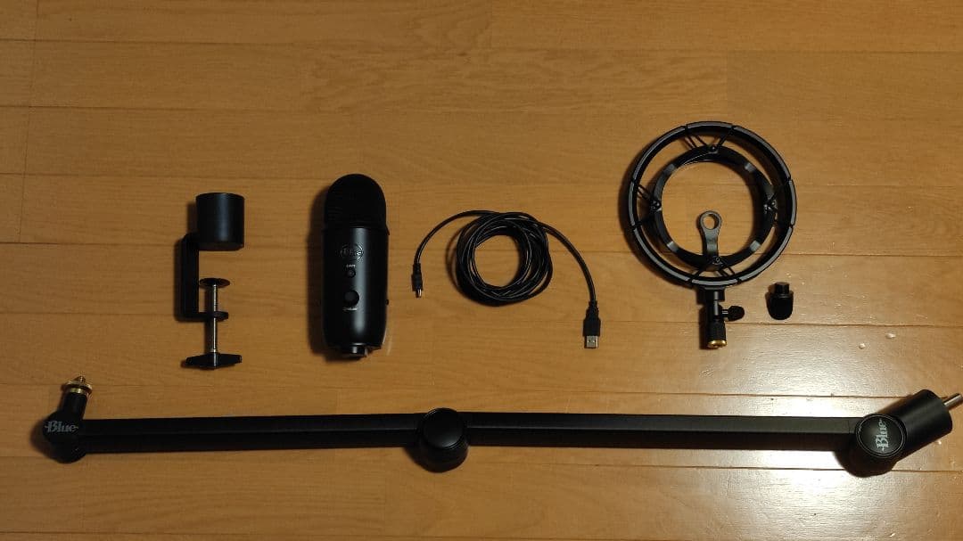 Blue Yeticaster (Yeti BM400C) マイク・アームセット