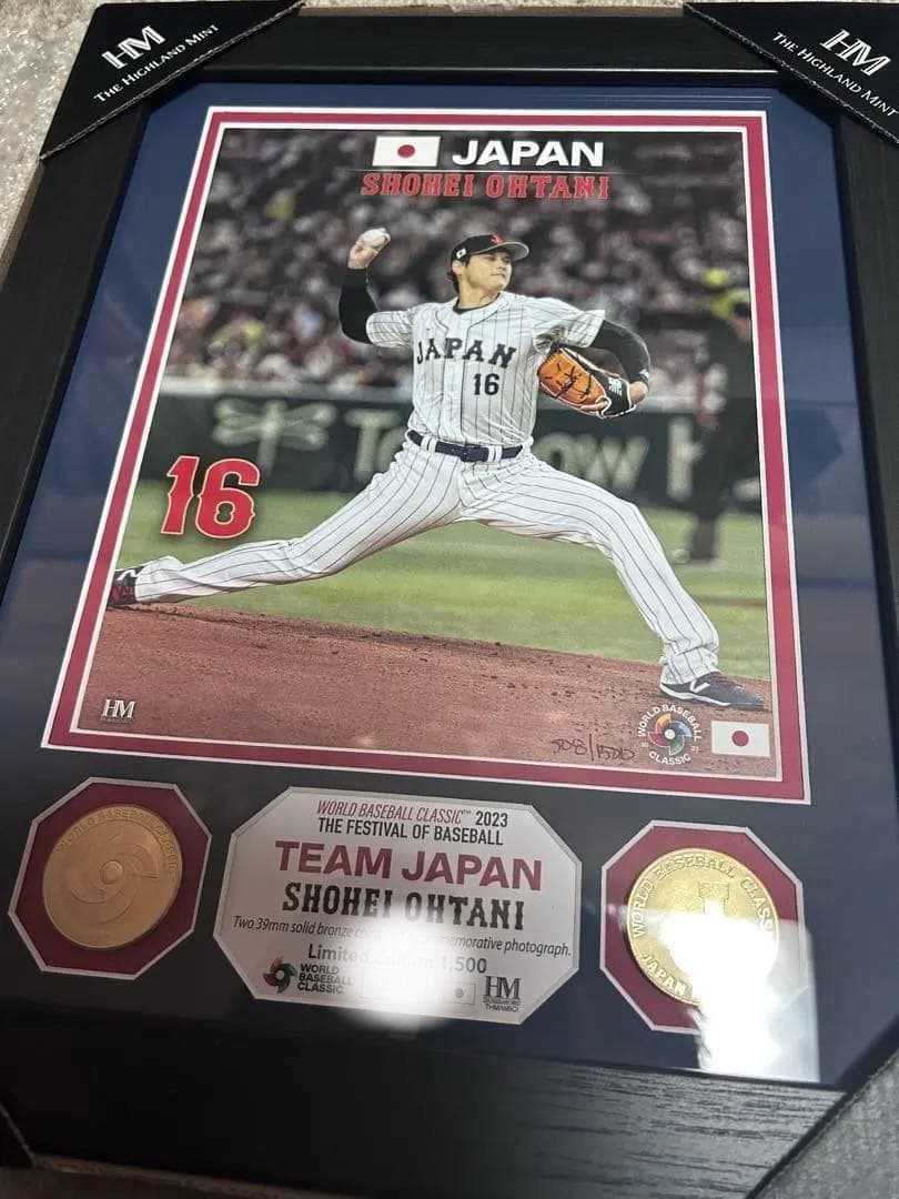 大谷翔平 WBC優勝記念 投打セット　郵便局限定1500個