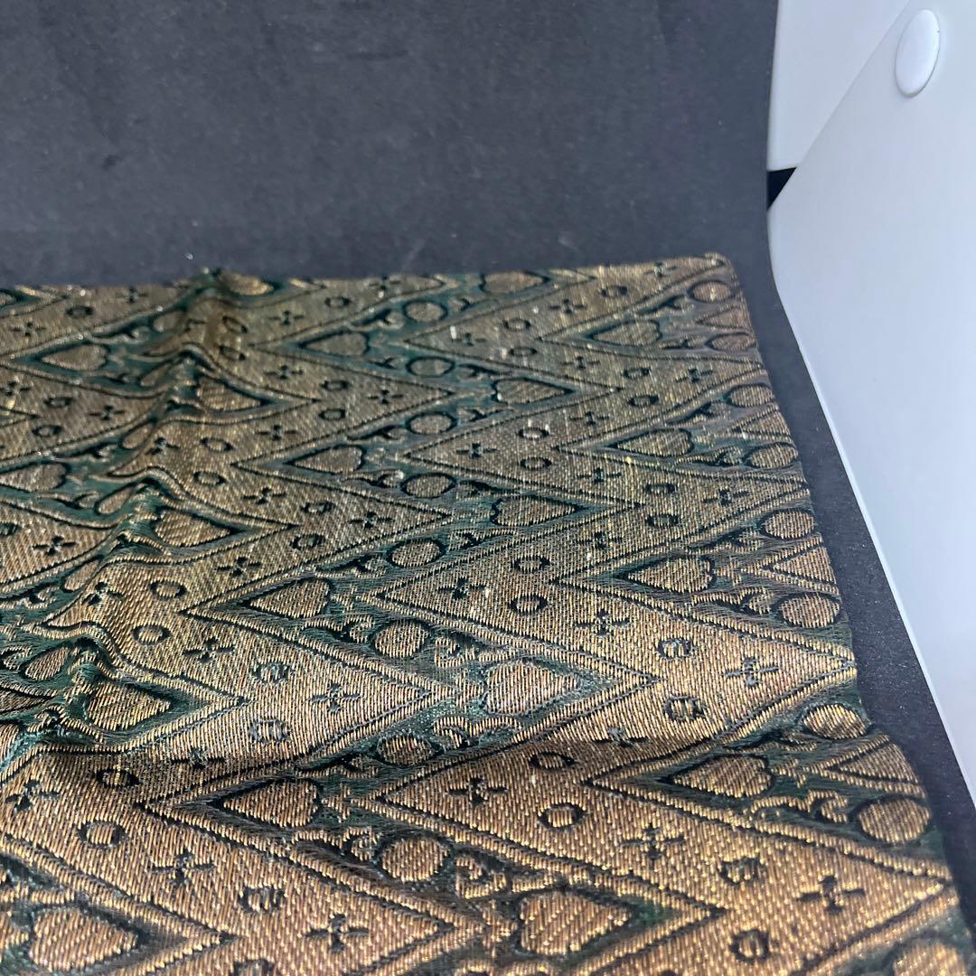 珍品　帛紗　大虚山光悦寺　山下恵光書付　インド土産　モール服紗　モール更紗　古裂