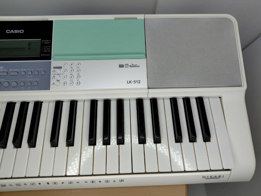CASIO 光ナビゲーションキーボード「LK-512」電子ピアノ M2808