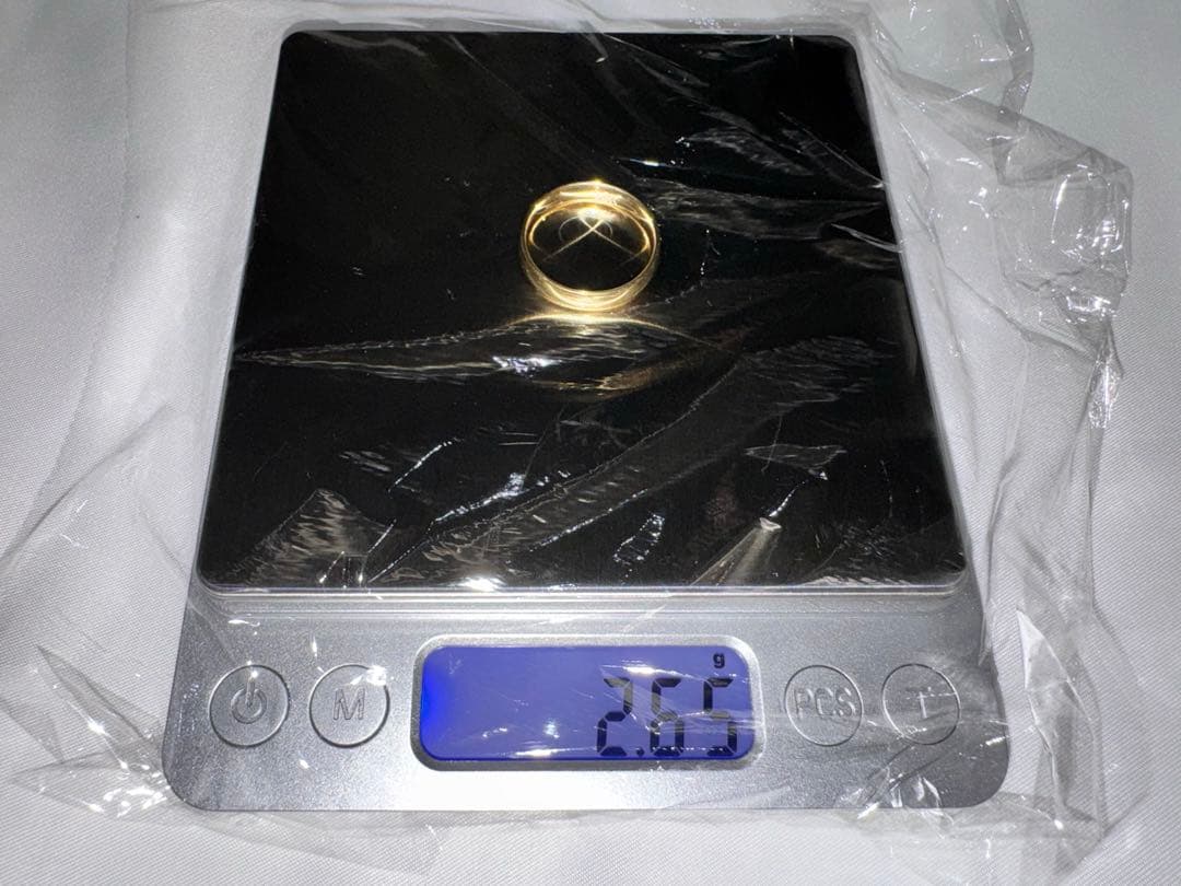 指輪 8号 18K K18 750 金 純金