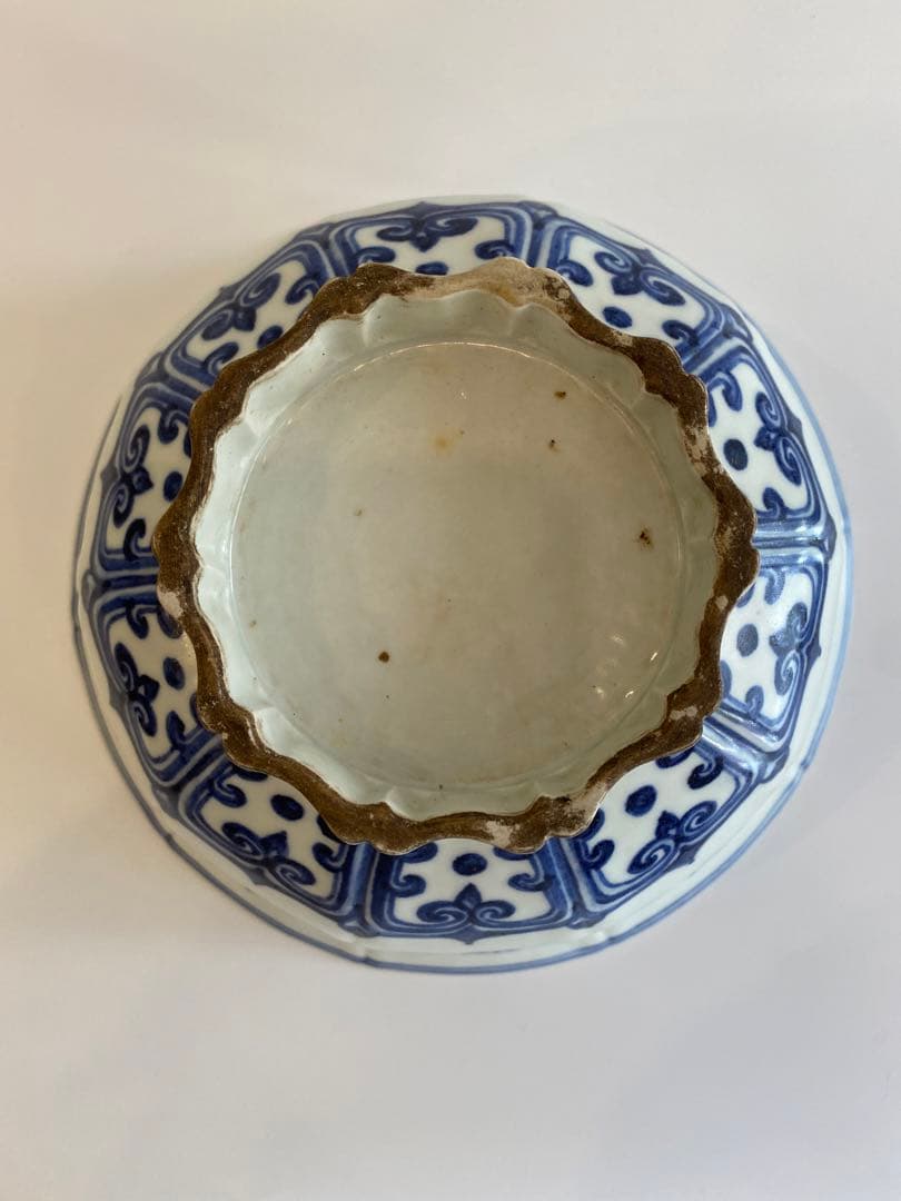 染付龍紋鉢　景徳鎮　馮伯祥作