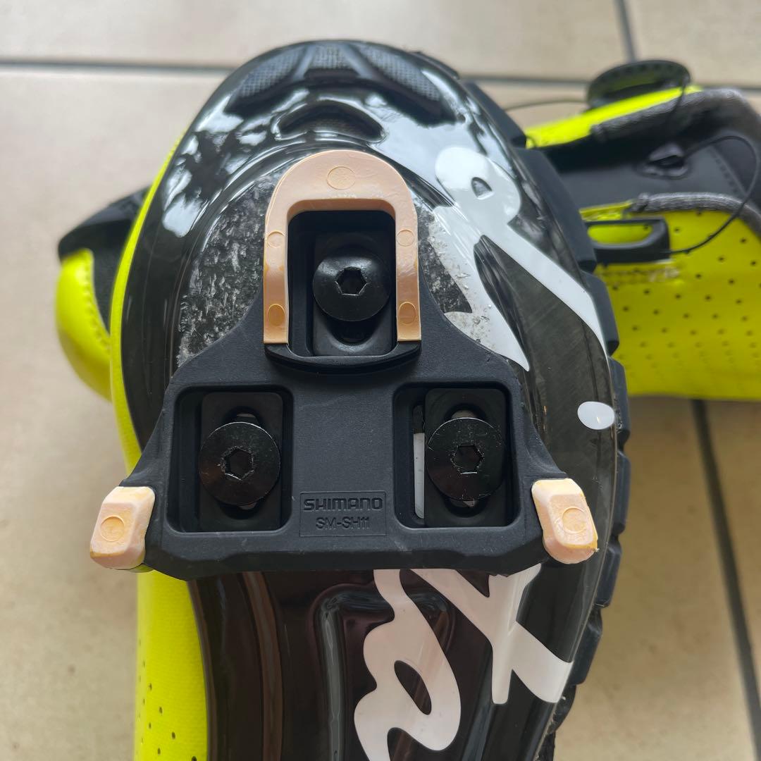 Lintaman ネオンイエロー ロードシューズ