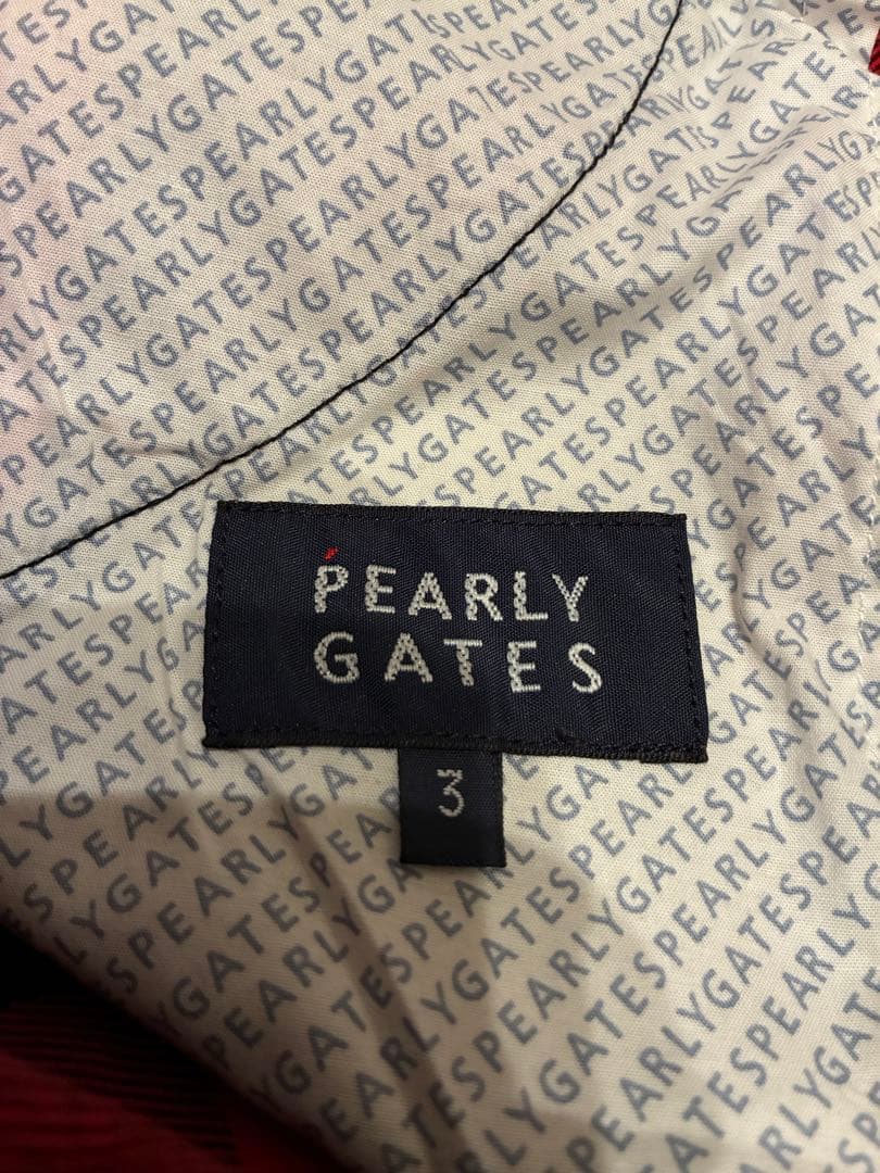 週末限定価格 パーリーゲイツ　パンツ　赤黒チェック　サイズ3