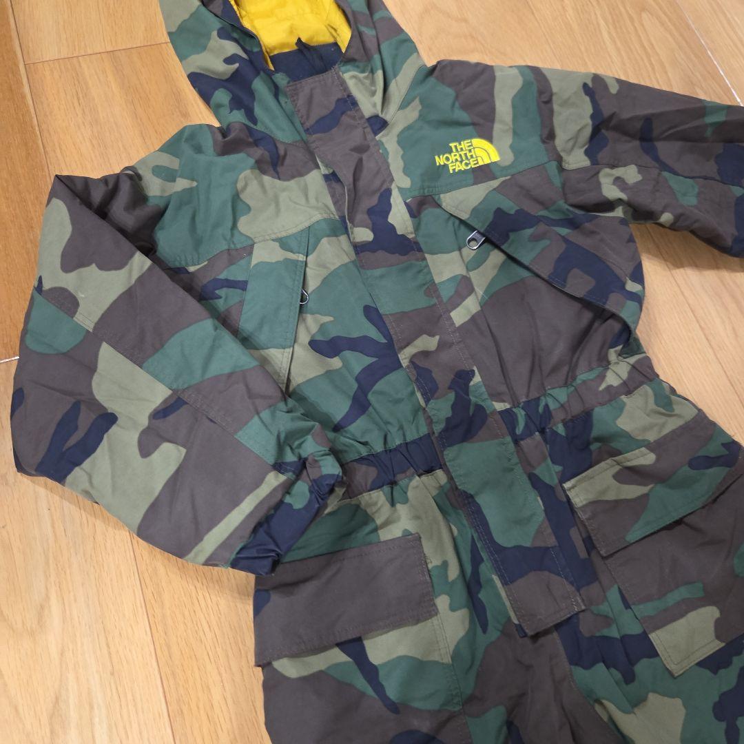 THE NORTH FACE 迷彩柄 子ども用スキーウェア