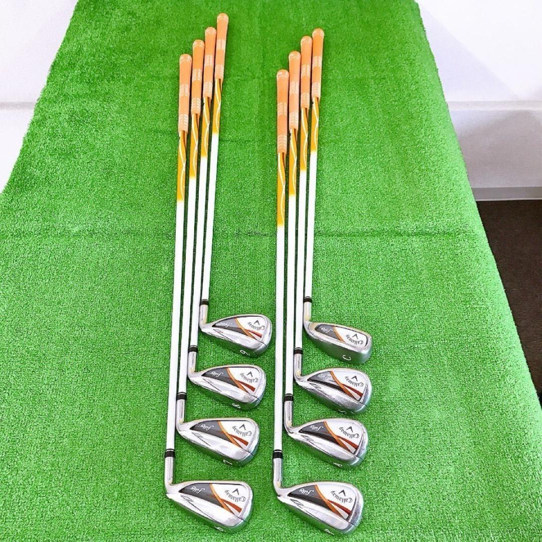 テ23★豪華8本キャロウェイ フィリー レディースアイアンセット L filly
