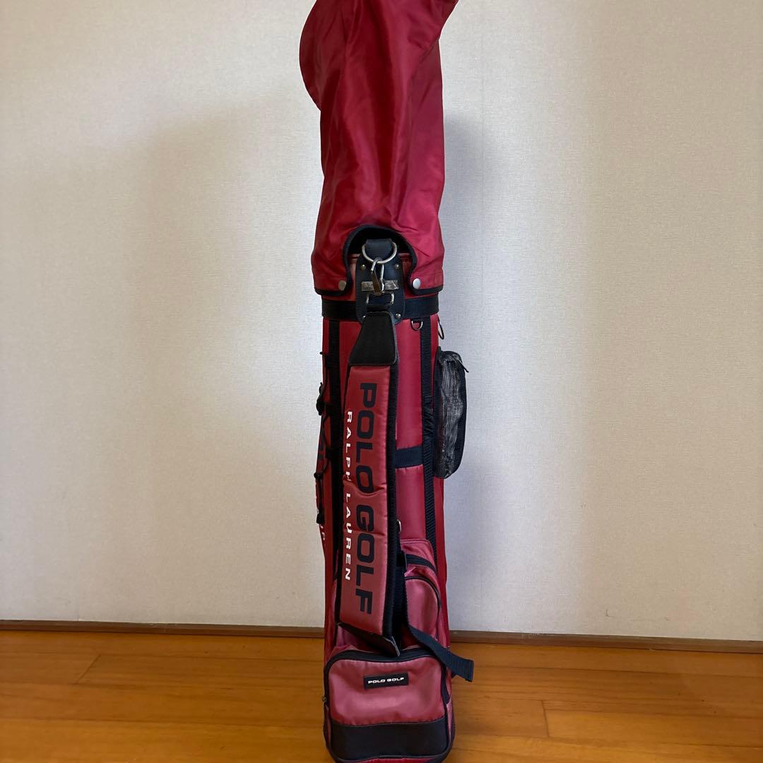 POLO GOLF キャディバッグ 赤 フード付き