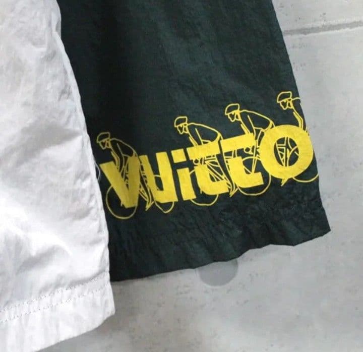 ルイヴィトン パッチワーク ベースボールジャージー ブルゾン 白×緑×黄