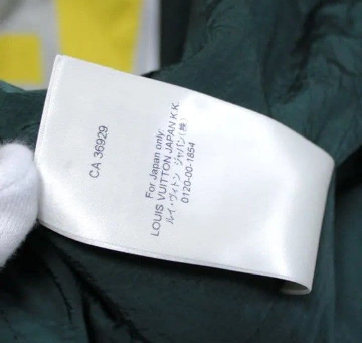 ルイヴィトン パッチワーク ベースボールジャージー ブルゾン 白×緑×黄