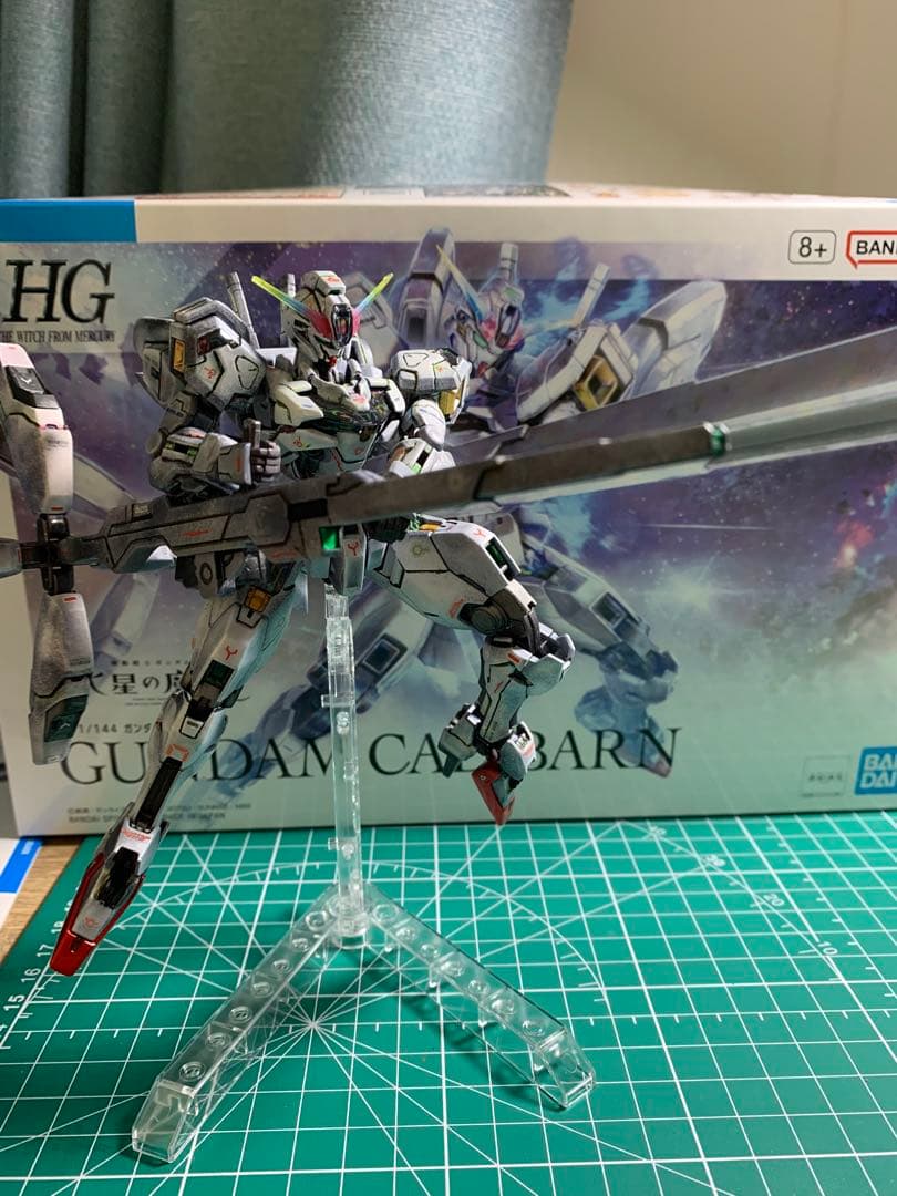 B*d様 HG ガンダムキャリバーン　リアル全塗装・ブラックライト発光仕様