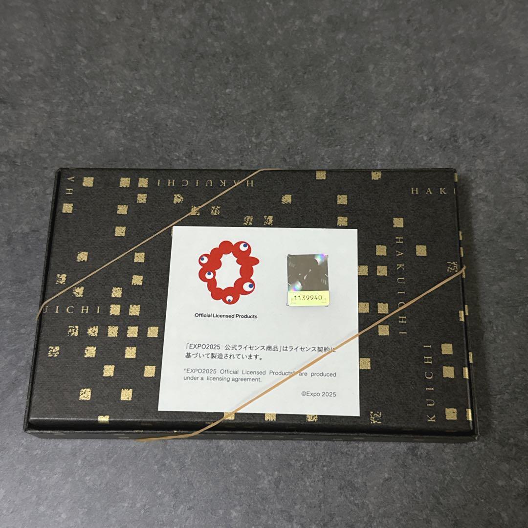 新品 大阪万博 会場限定 ミャクミャク 箔名画 葛飾北斎 ガラストレー 赤富士