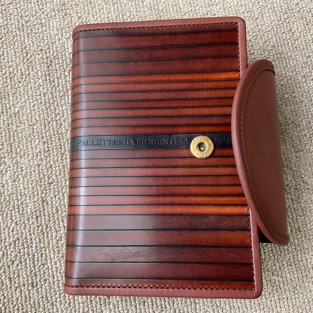 ダグネグロ高級トランプセット　イタリアンレザーケース・ボールペン・メモ　ブラウン