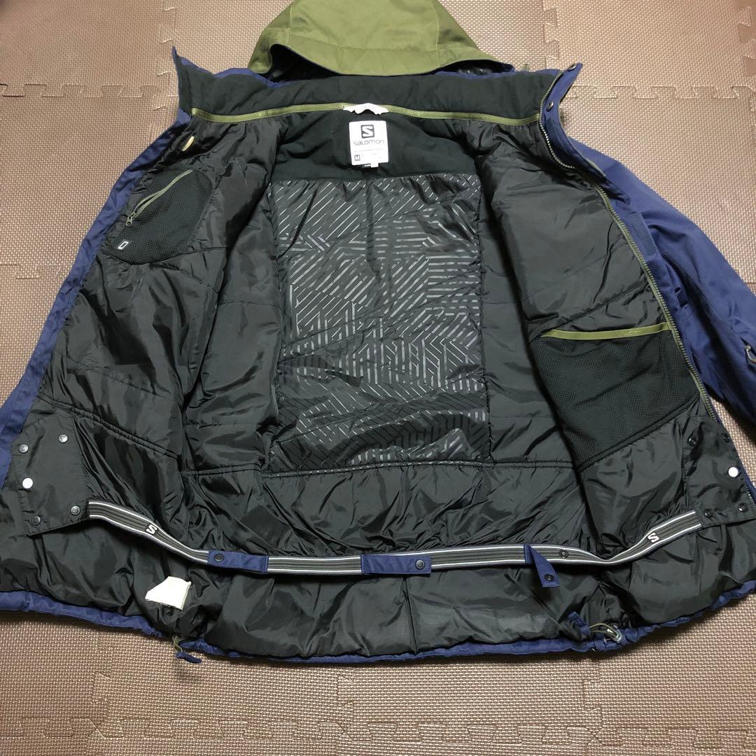 salomon スノーウェア M スキー オリーブ ネイビー メンズ