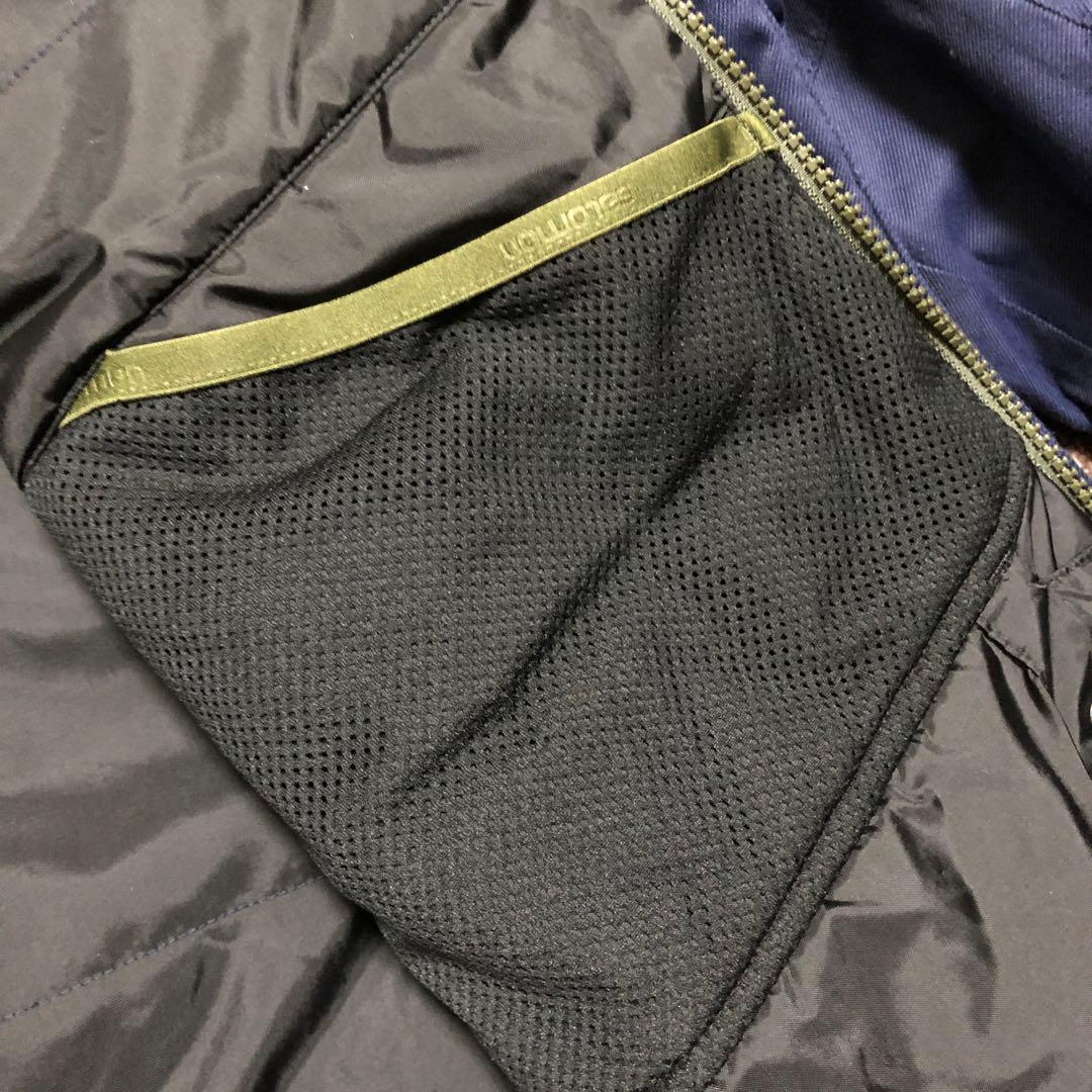 salomon スノーウェア M スキー オリーブ ネイビー メンズ