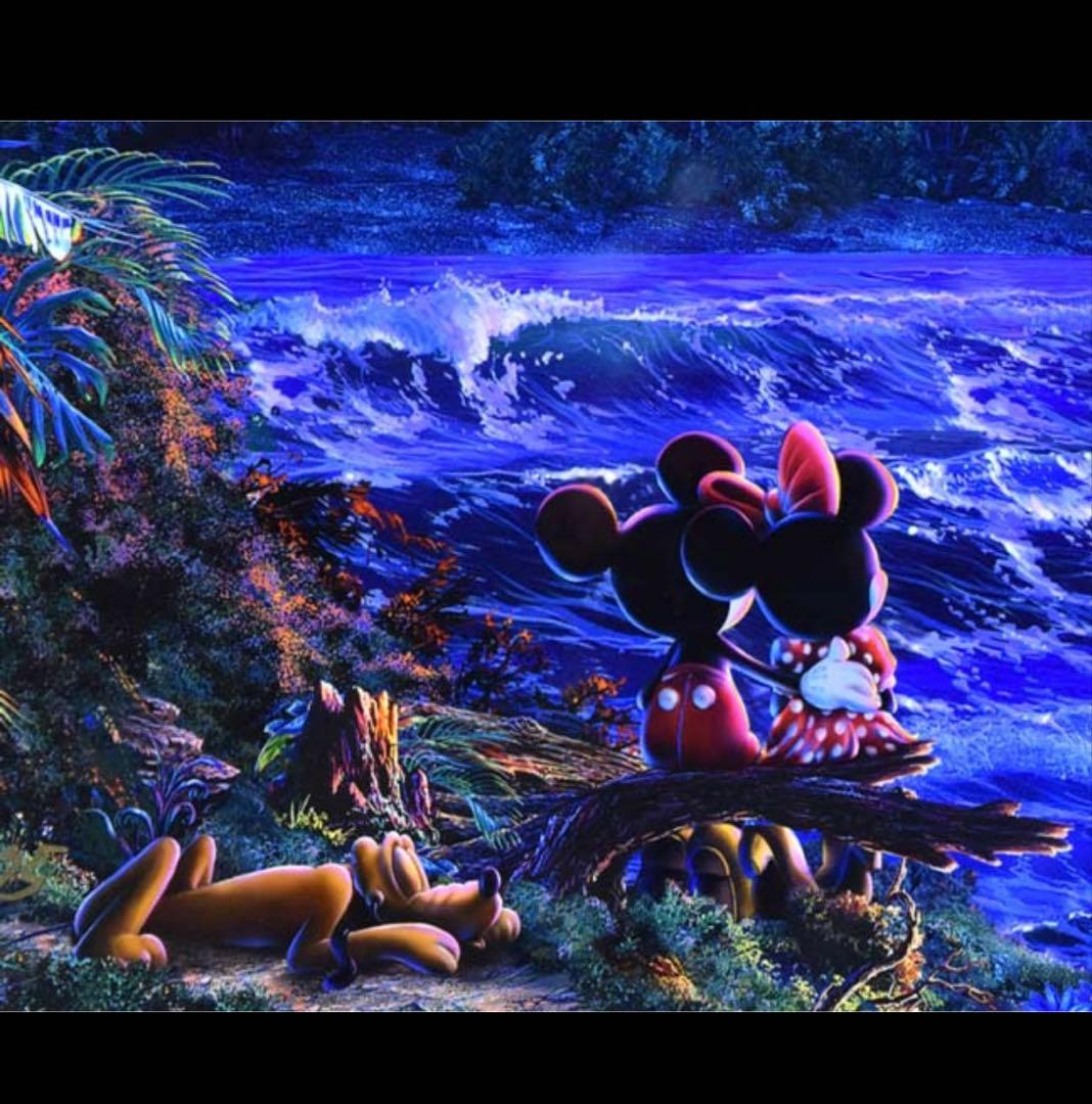 き*ん様 【希少・真作】ミッキー ミニー　ラッセン「ロマンティックサンセット」