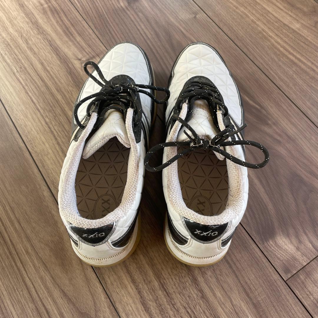 ゴルフシューズ ホワイト/ブラック キルティング