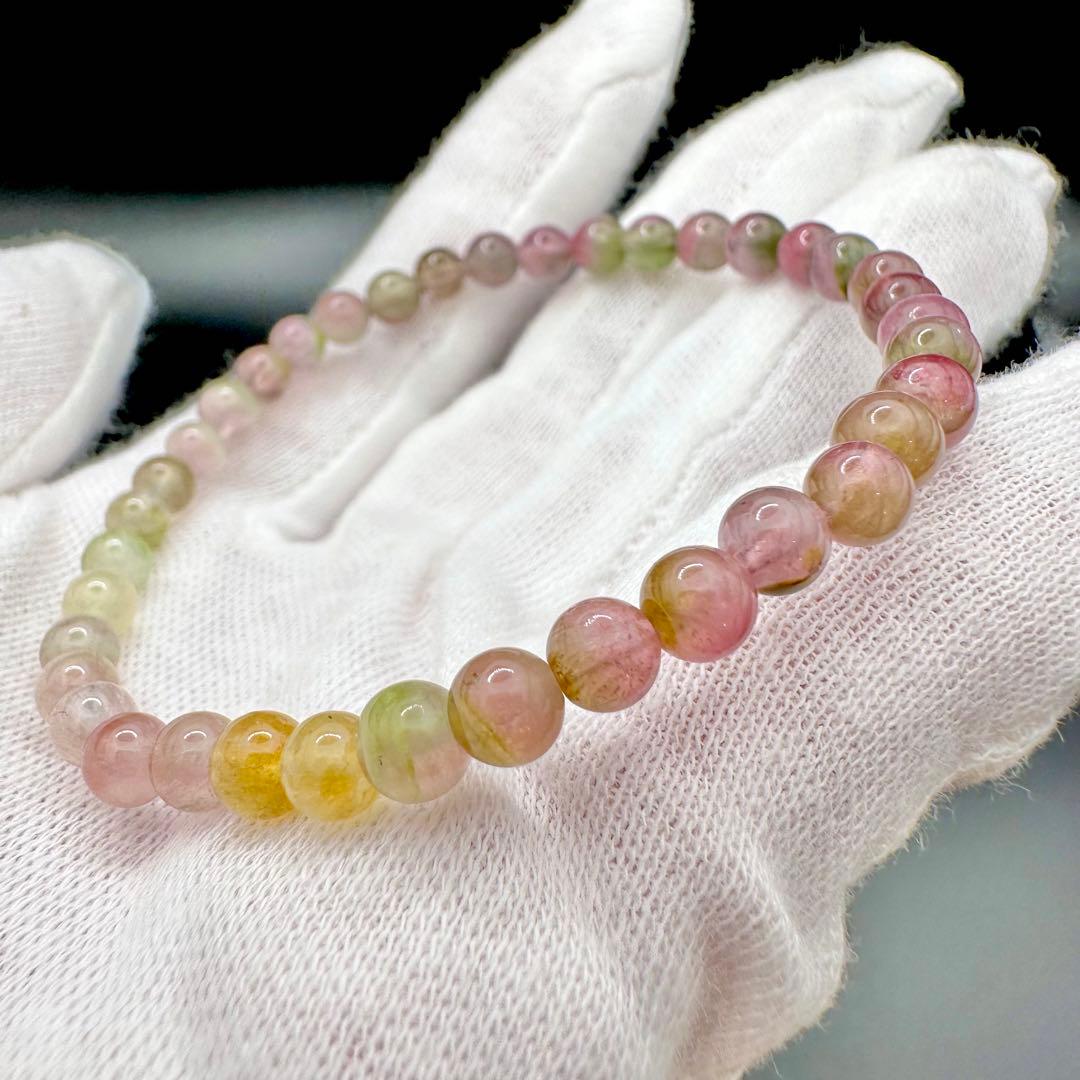 バイカラートルマリン　ブレスレット