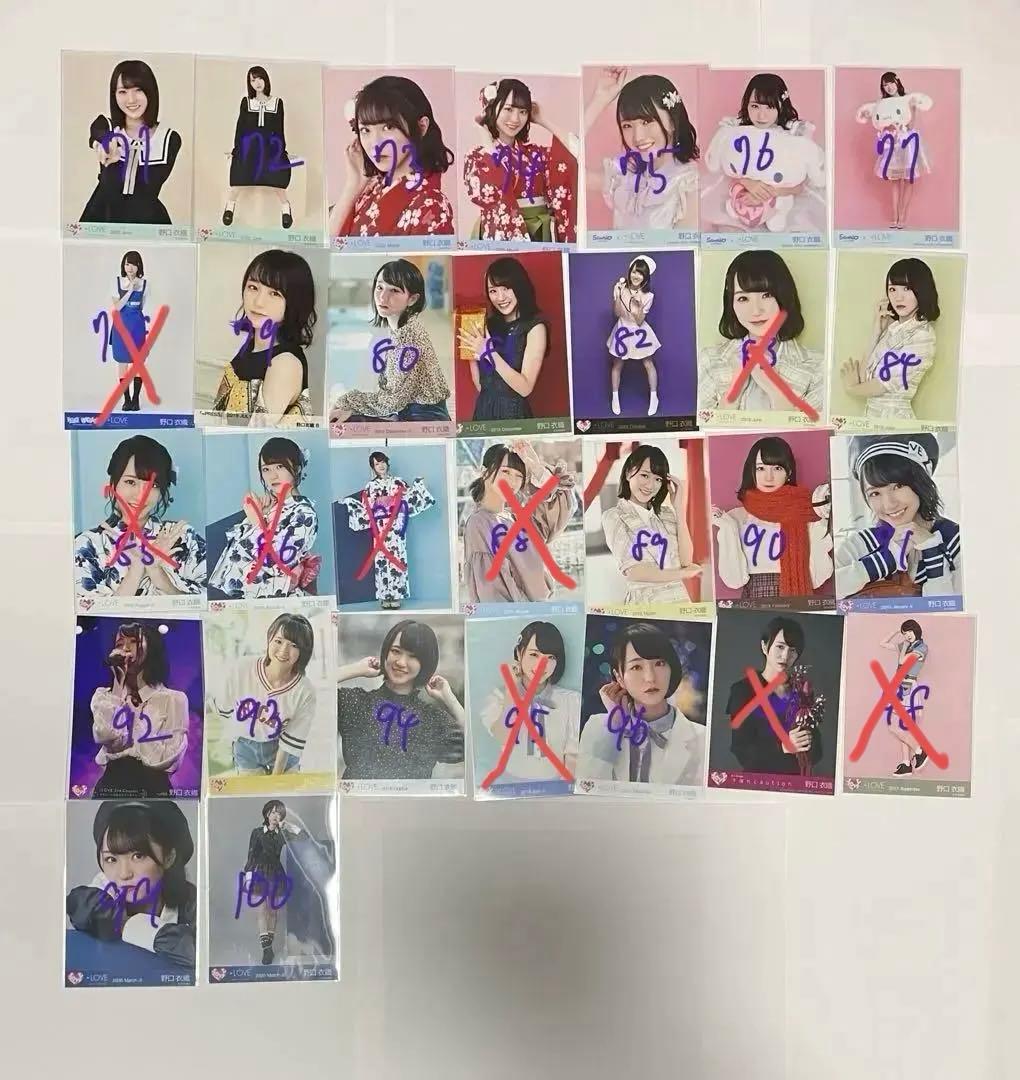 【バラ売り可】野口衣織 生写真 ミニフォト まとめ売り