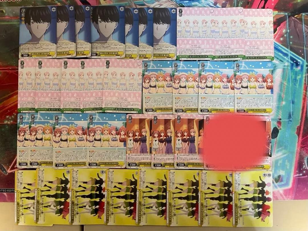 ヴァイスシュヴァルツ 五等分の花嫁 五月 8扉デッキ　五つ子デッキパーツ　引退