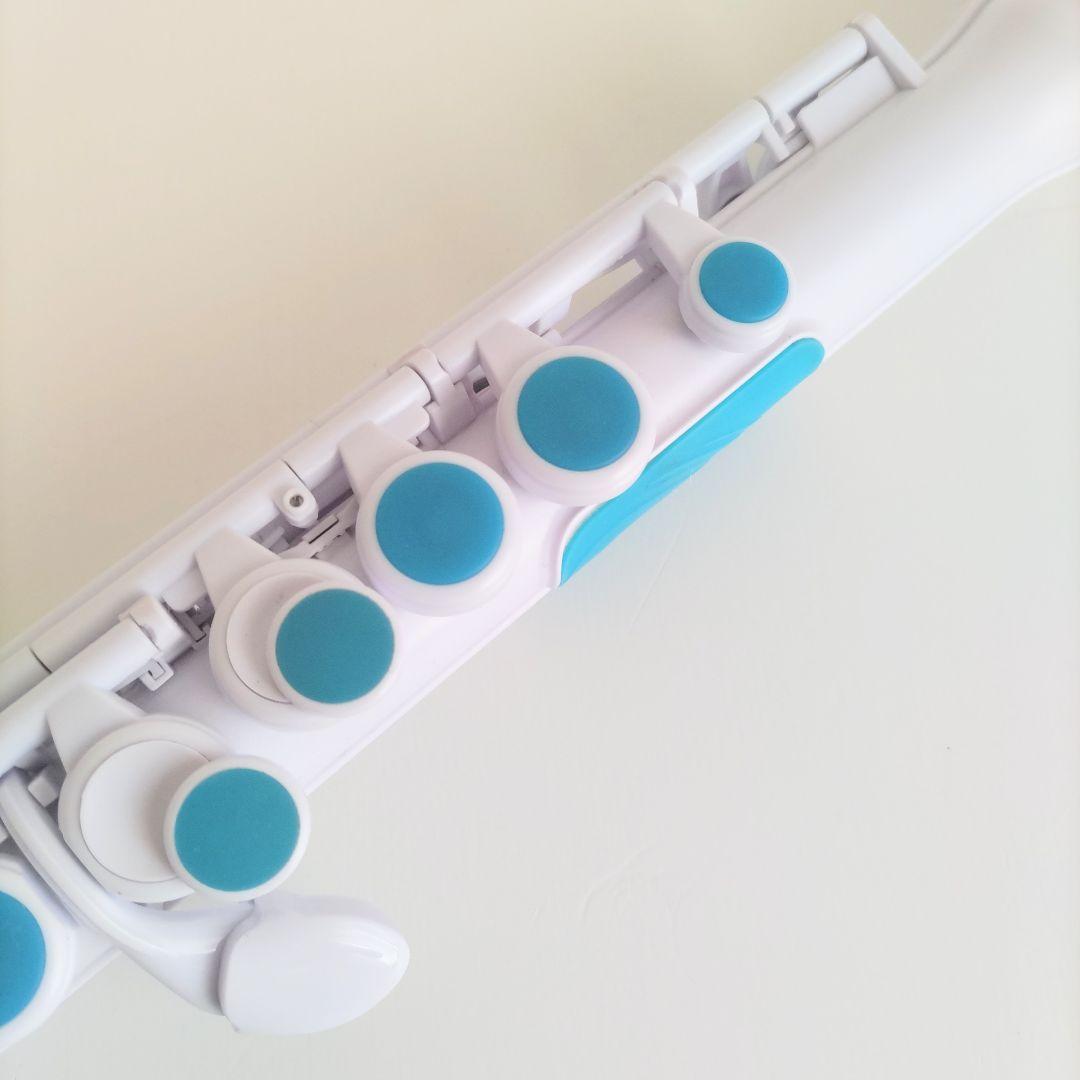 NUVO jFlute 2.0 ブルー/ホワイト プラスチックフルート