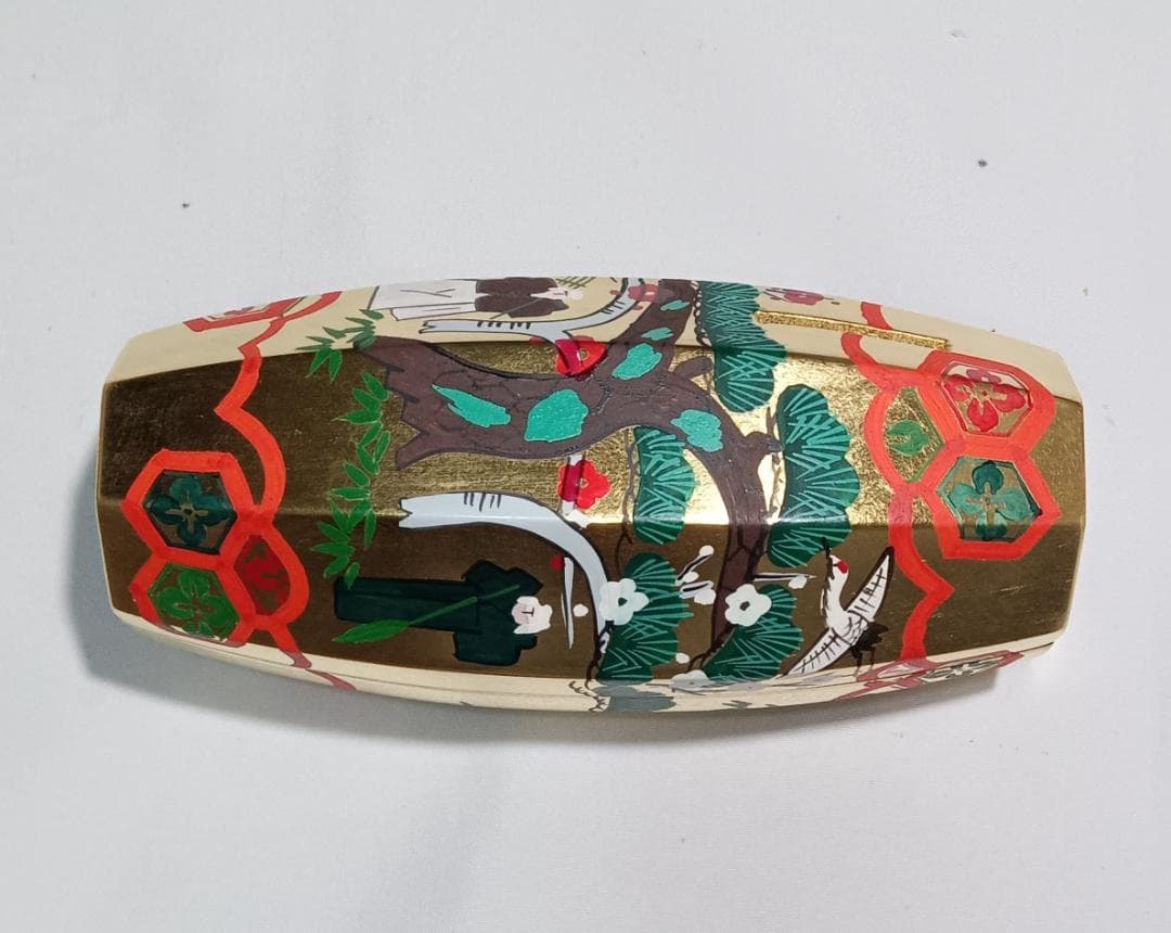 茶道具　加賀蒔絵師　中村湖彩作　本金箔張　ぶりぶり香合　未使用超美品！！