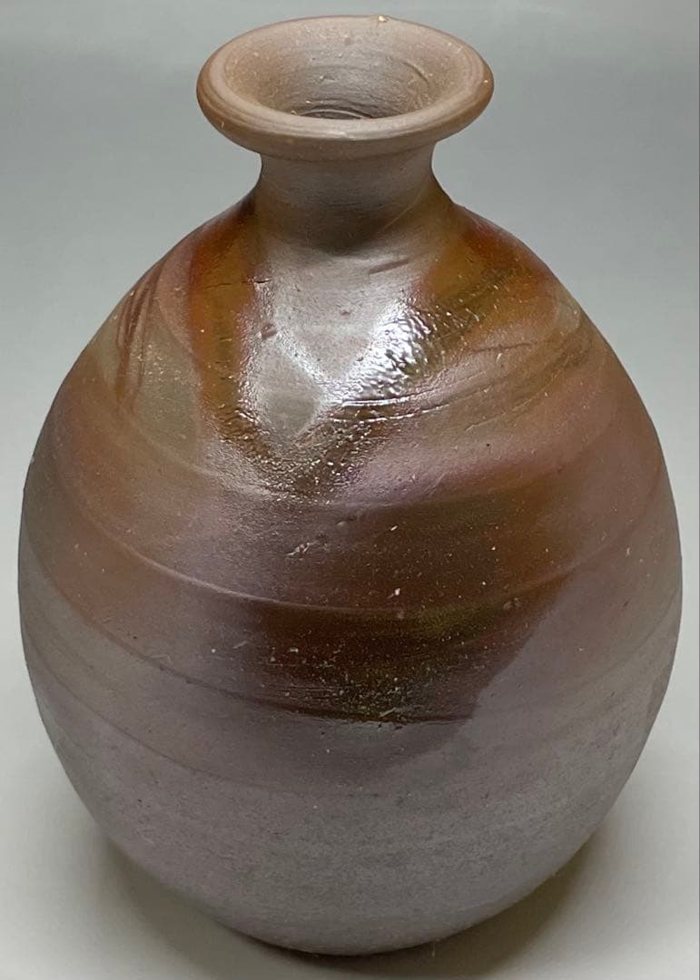 人間国宝　藤原雄　備前徳利　共箱　共布　栞　yy84