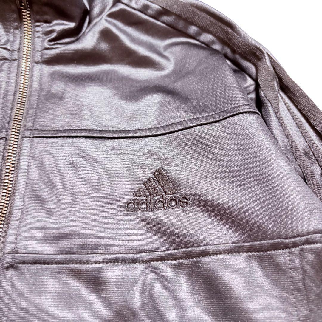 アディダス☆光沢感 上下セットアップ ジャージ トラックジャケット パンツ L