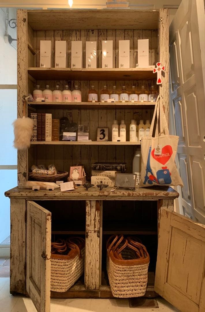 ⚫️NYモノ/アンティーク木製キャビネット/美品/特別追加加工/店舗什器等に是非