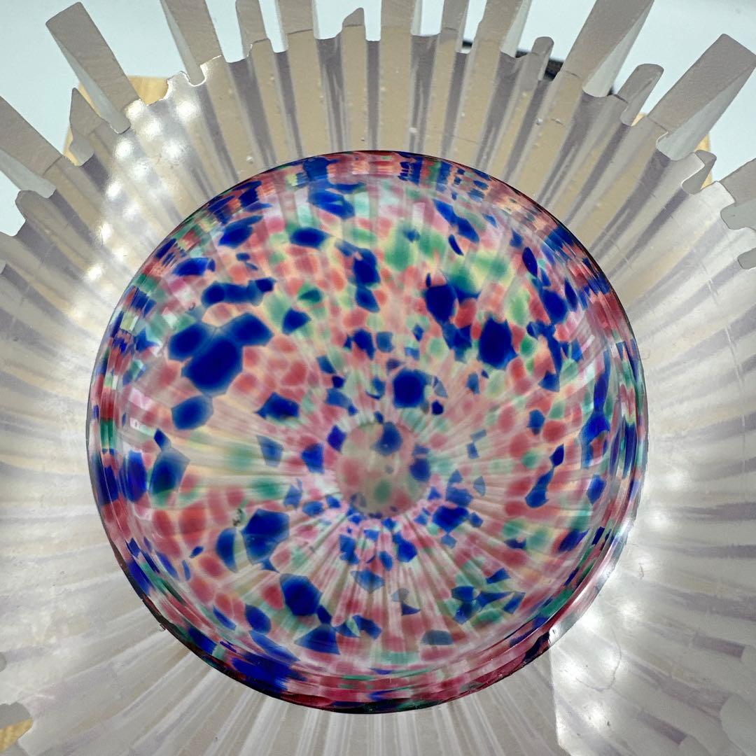 江戸切子作家　山田輝雄　作ガラス花器　オブジェ　伝統工芸　アート　インテリア