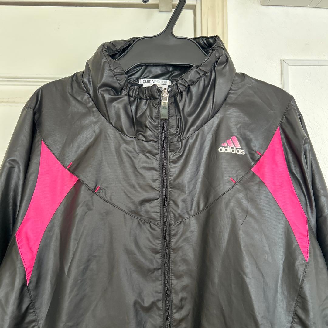 【新品】adidas レディースランニングジャージ L ピンク切替