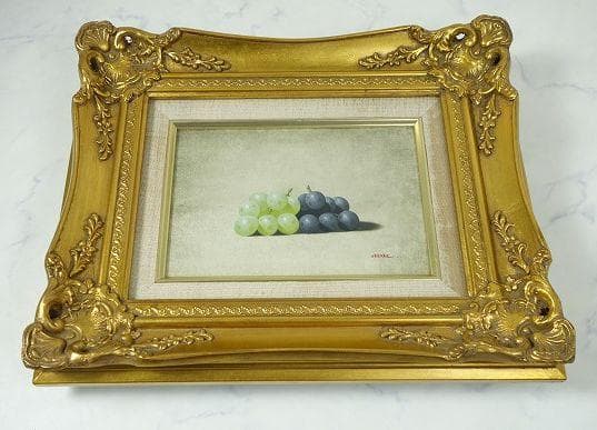 大竹山規「葡萄」SMサイズ 絵画 百貨店購入