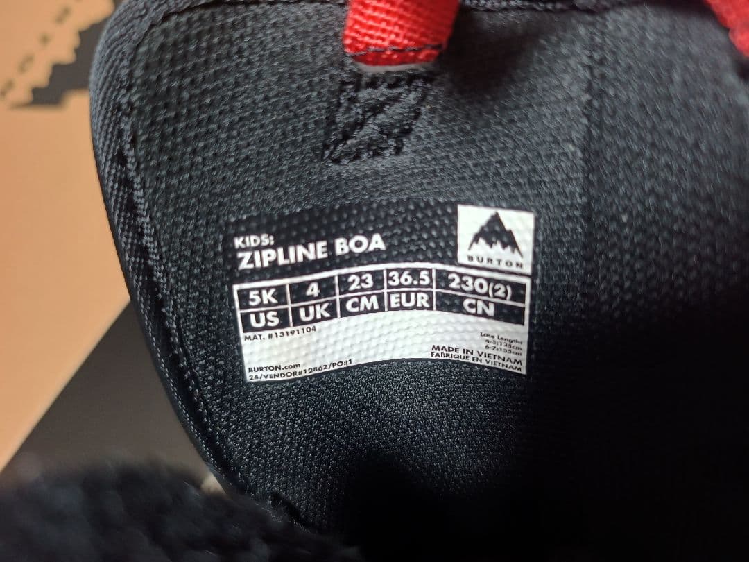 BURTON Zipline BOA 23cm キッズ ブーツ 美品