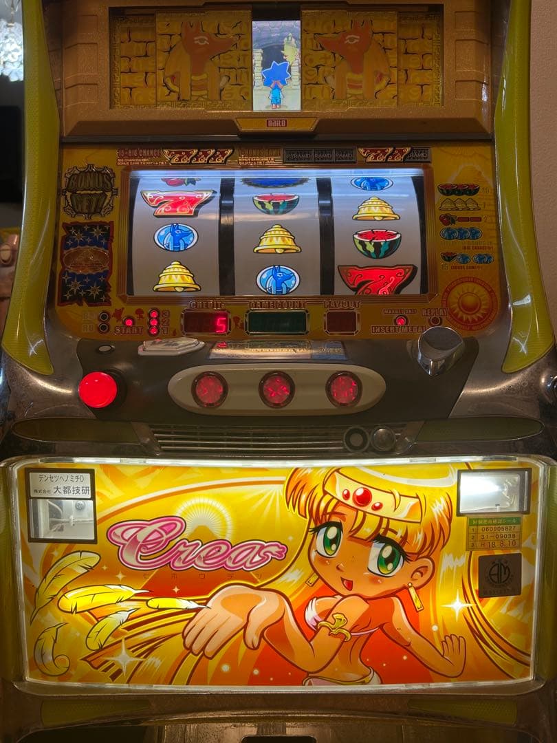 a*m様 パチスロ実機　初代秘宝伝　クレアパネル