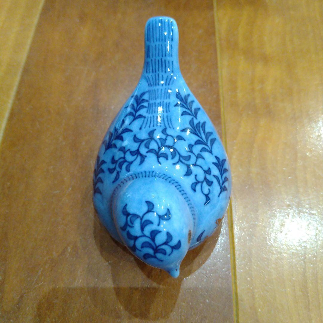 （極美品）小鳥　置物　今右衛門　ロイヤルクラウンダービー　吹墨　共同