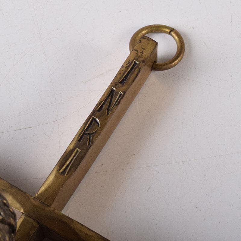 西ドイツ　銅製　キリスト磔刑像　クロス　十字架　C　7763